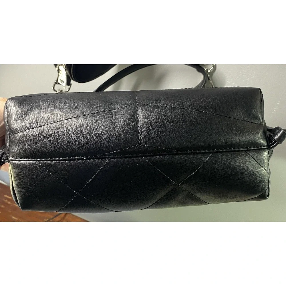 Steve Madden BZOLA Black Satchel Crossbody Bag w/coin‎ Purse/handle NWOT 7x9x5